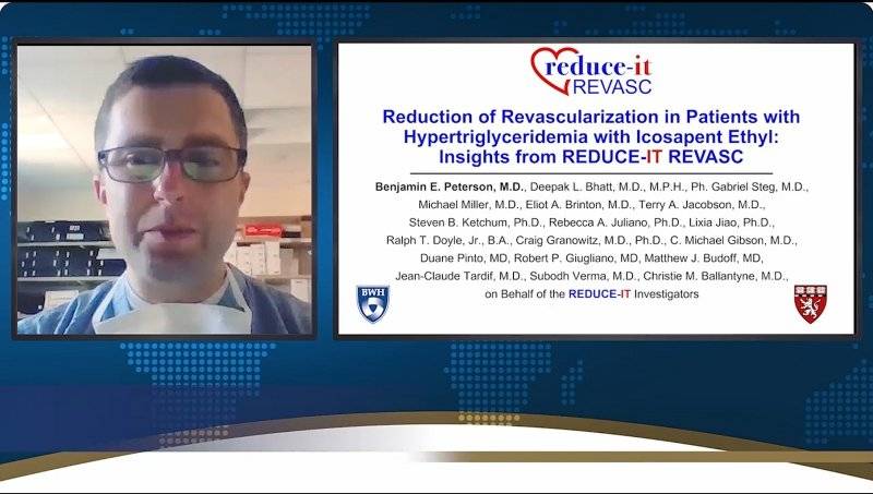 Reduction of revascularization with icosapent ethyl in patients with hypertriglyceridemia