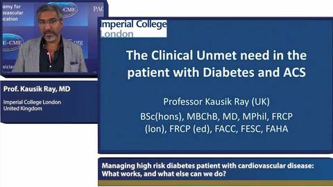 The Clinical Unmet need in the patient with Diabetes and ACS