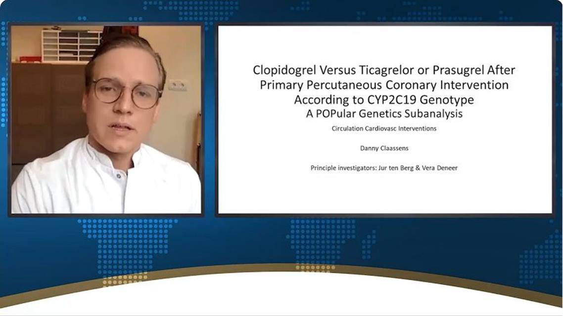 Outcomes with PY inhibitors after PCI according to CYPC genotype 
