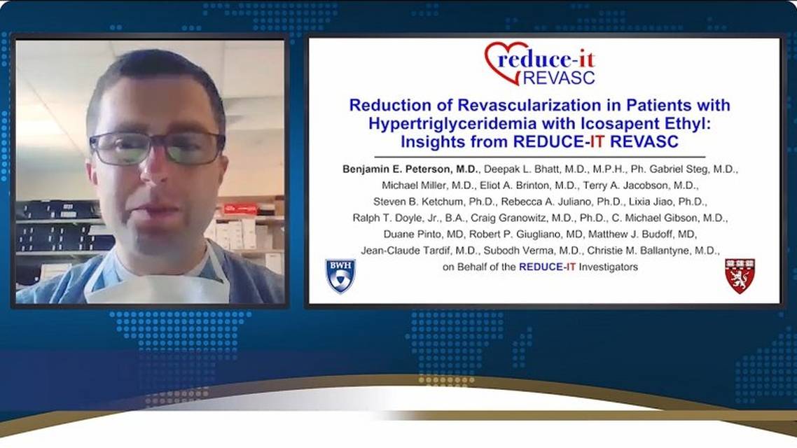 Reduction of revascularization with icosapent ethyl in patients with hypertriglyceridemia