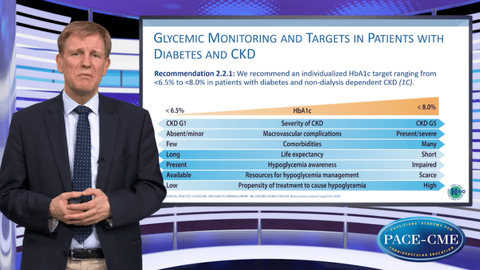 Treatment goals for patients with TDM and CKD