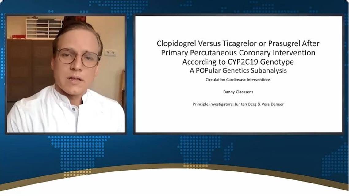 Outcomes with PY inhibitors after PCI according to CYPC genotype
