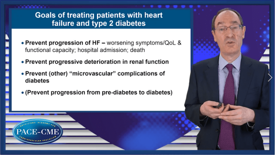 Heart failure and diabetes What is the goal of treatment