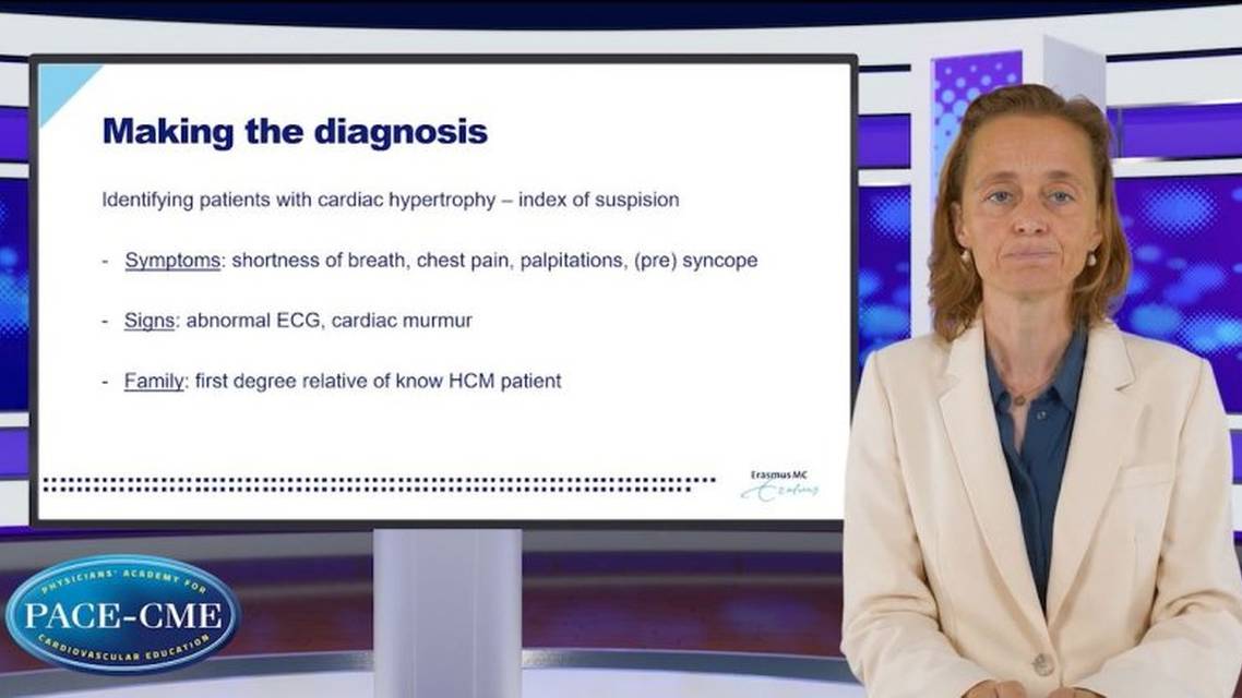 Hypertrophic cardiomyopathy making the diagnosis