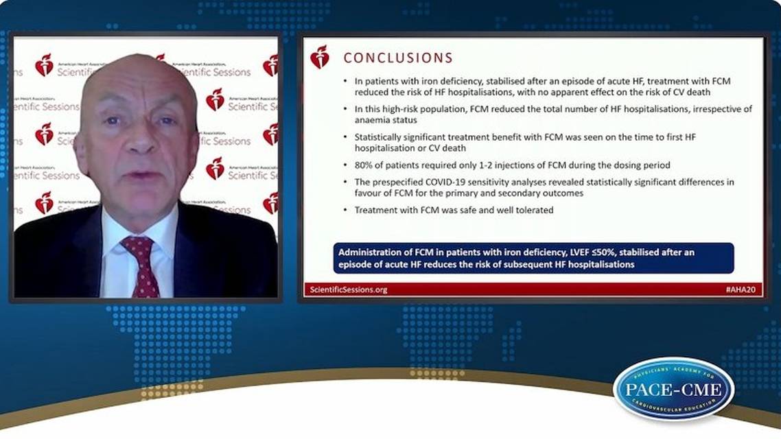 Ferric carboxymaltose in patients with iron deficiency after acute HF to reduce HF hospitalizations