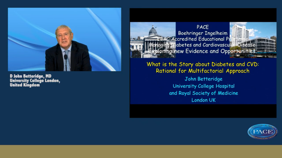 What is the story about Diabetes CVD Rationale for a multifactorial approach