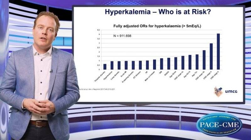 Which patients benefit from potassium binders