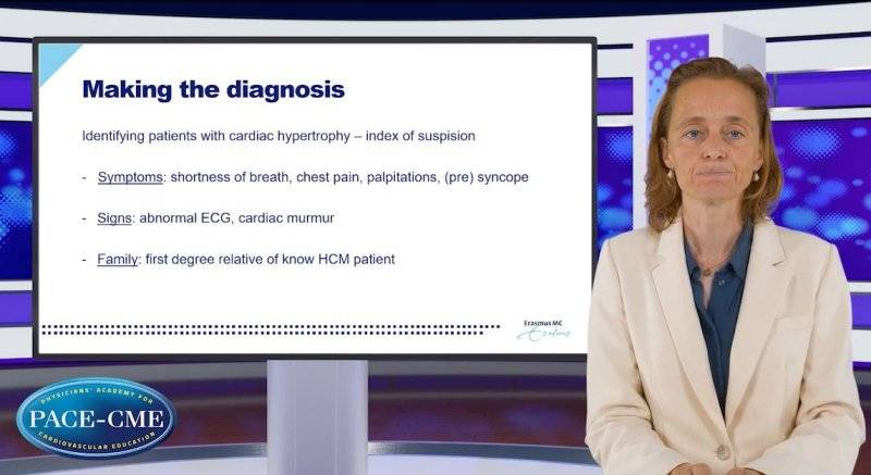 Hypertrophic cardiomyopathy making the diagnosis